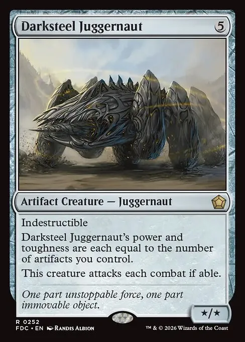 Darksteel Juggernaut · Foundations Commander 252/3