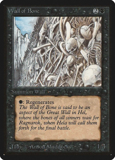Wall of Bone · Limited Edition Beta 133/302