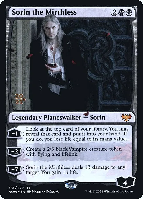Sorin the Mirthless · Innistrad: Crimson Vow Promos 131s/121