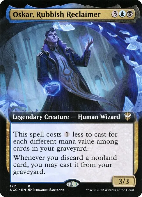 Oskar, Rubbish Reclaimer · New Capenna Commander 177/447