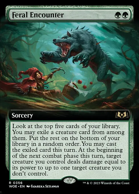 Feral Encounter · Wilds of Eldraine 356/381