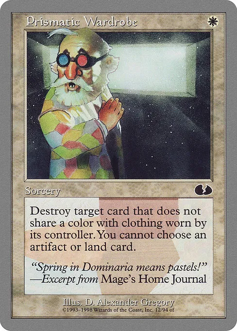 Prismatic Wardrobe · Unglued 12/88