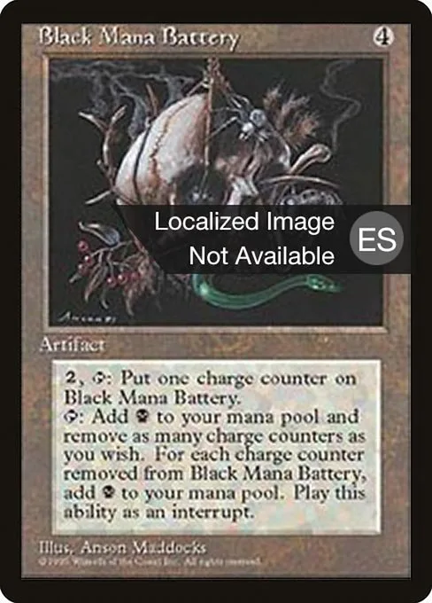 Black Mana Battery · Fourth Edition Foreign Black Border 298/378