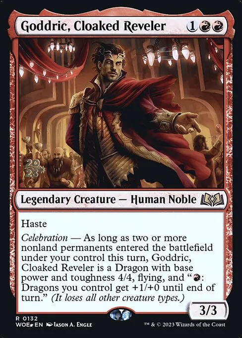 Goddric, Cloaked Reveler · Wilds of Eldraine Promos 132s/160