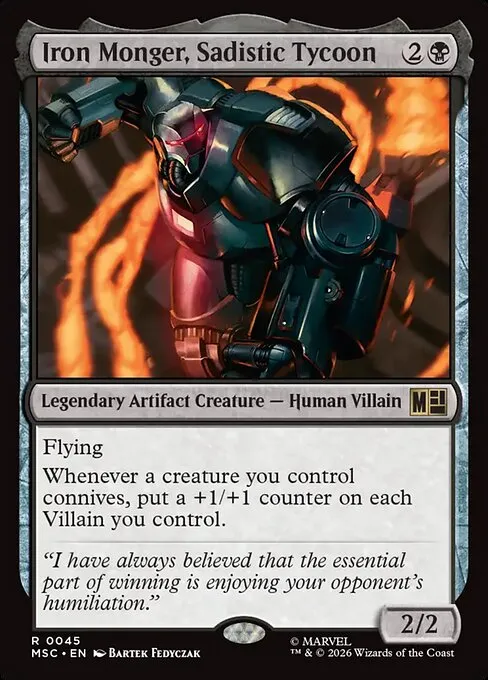 Iron Monger, Sadistic Tycoon · Marvel Super Heroes Commander 45/9
