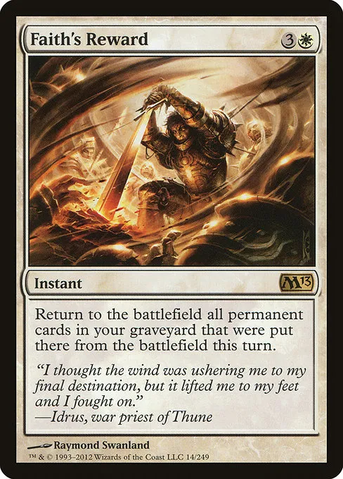 Faith's Reward · Magic 2013 14/249