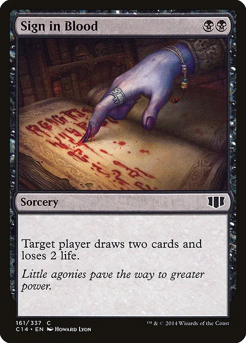 Sign in Blood · Commander 2014 161/337
