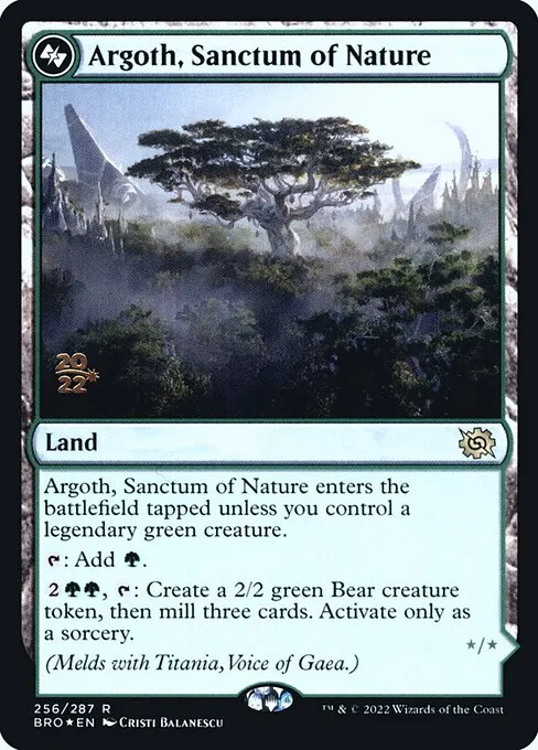 Argoth, Sanctum of Nature · The Brothers' War Promos 256s/171