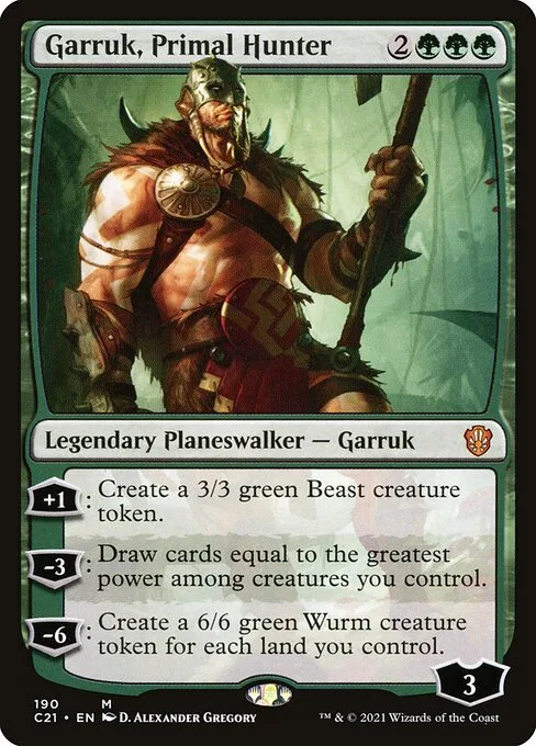 Garruk, Primal Hunter · Commander 2021 190/409
