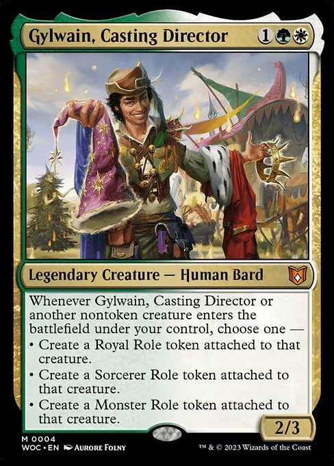 Gylwain, Casting Director · Wilds of Eldraine Commander 4/173