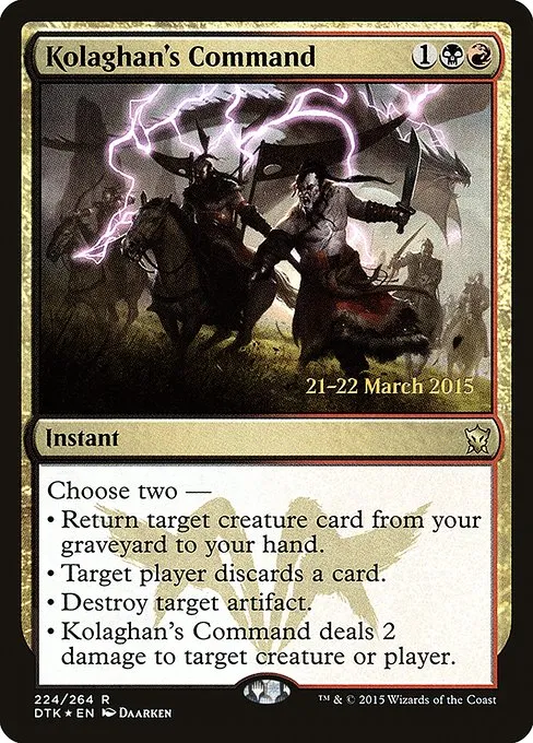 Kolaghan's Command · Dragons of Tarkir Promos 224s/51