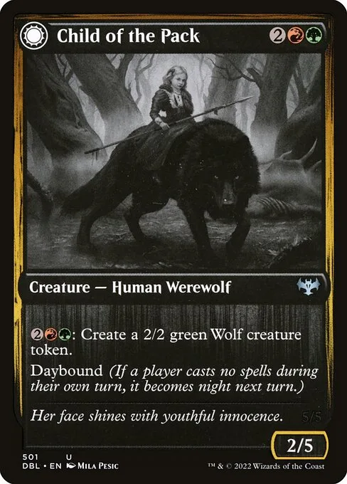 Child of the Pack // Savage Packmate · Innistrad: Double Feature 501/535