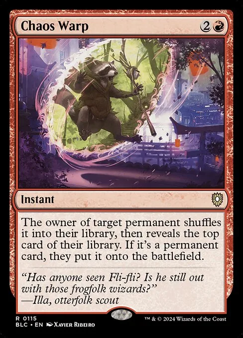 Chaos Warp · Bloomburrow Commander 115/356