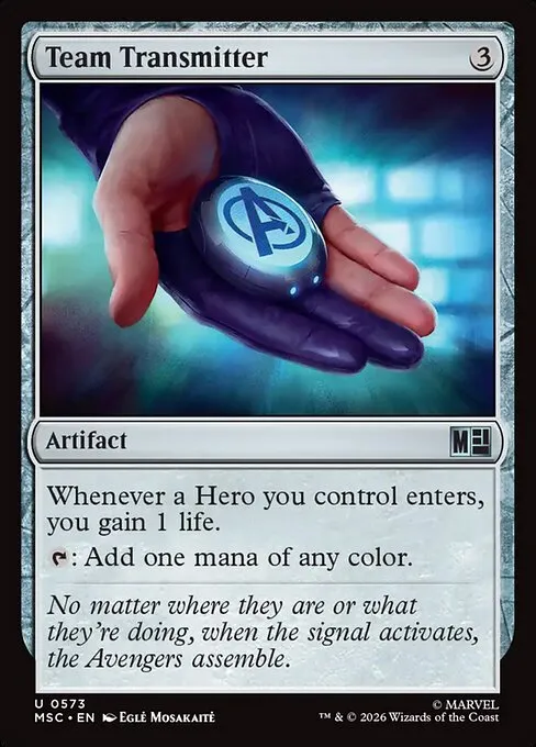 Team Transmitter · Marvel Super Heroes Commander 573/9