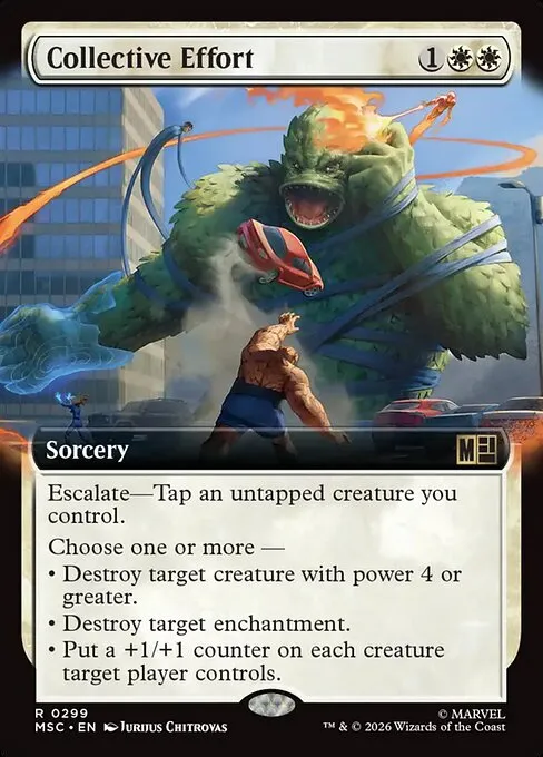 Collective Effort · Marvel Super Heroes Commander 299/9