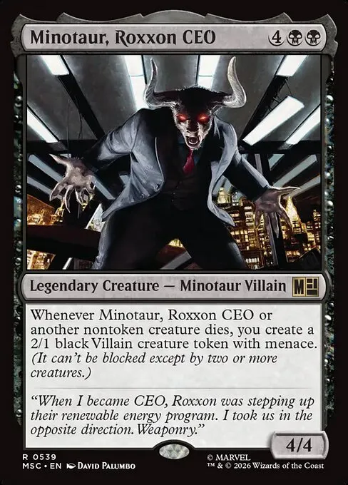 Minotaur, Roxxon CEO · Marvel Super Heroes Commander 539/9