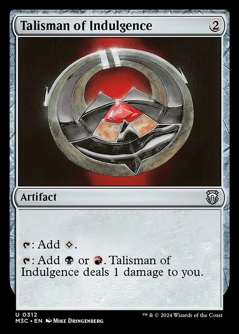 Talisman of Indulgence · Modern Horizons 3 Commander 312/398