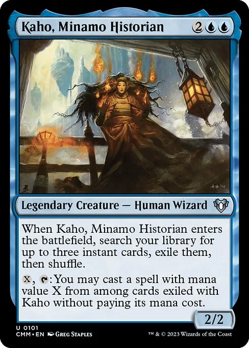 Kaho, Minamo Historian · Commander Masters 101/1067