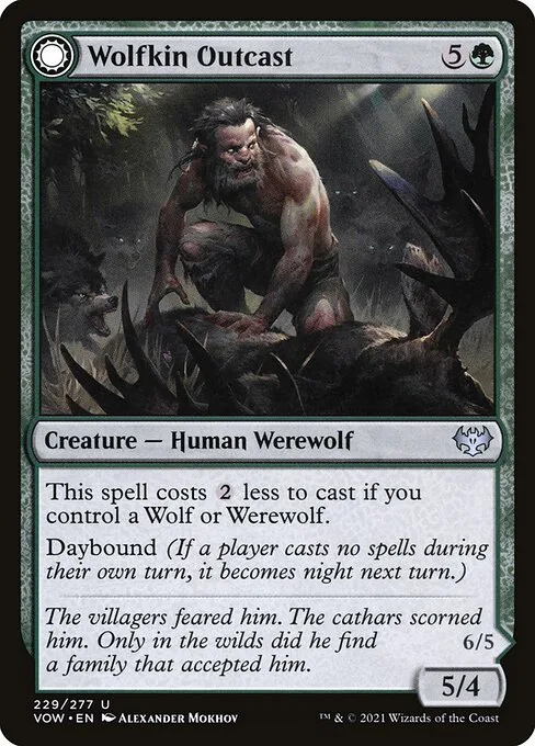 Wolfkin Outcast // Wedding Crasher · Innistrad: Crimson Vow 229/423