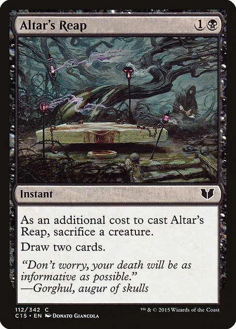 Altar's Reap · Commander 2015 112/342