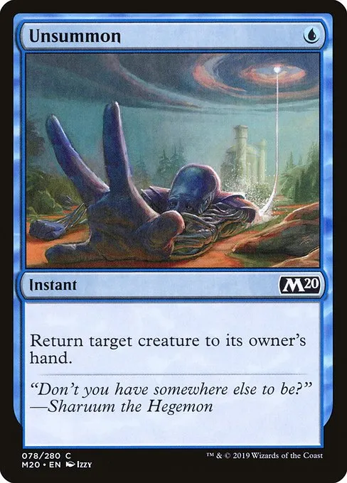 Unsummon · Core Set 2020 78/346
