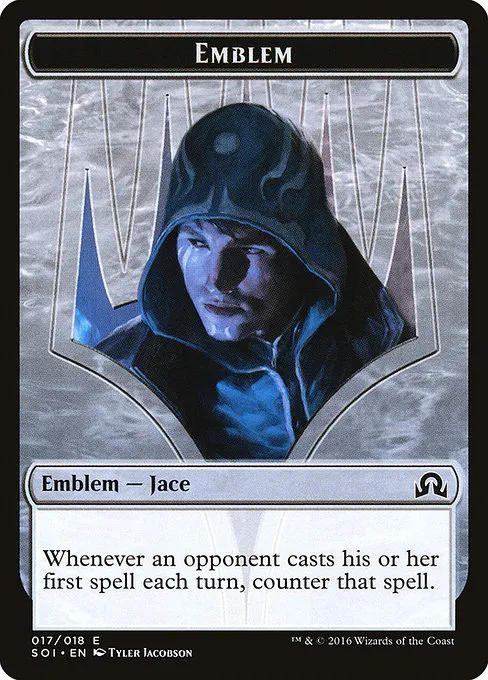 Jace, Unraveler of Secrets Emblem · Shadows over Innistrad Tokens 17/20