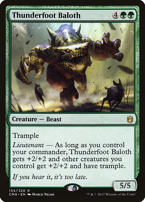 Thunderfoot Baloth · Commander Anthology 155/320