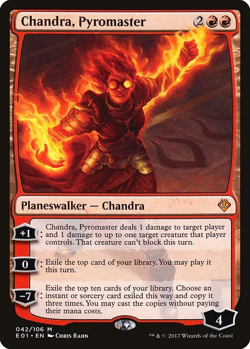 Chandra, Pyromaster · Archenemy: Nicol Bolas 42/106