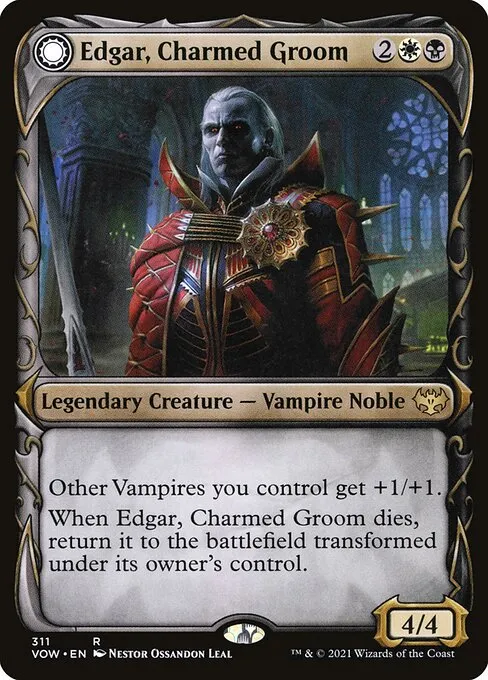 Edgar, Charmed Groom // Edgar Markov's Coffin · Innistrad: Crimson Vow 311/423
