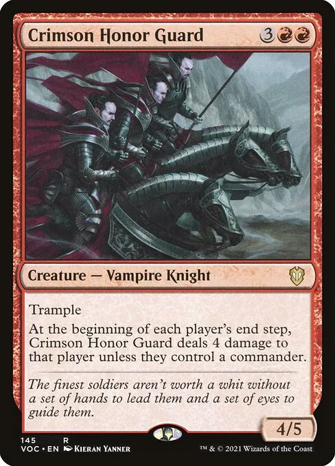 Crimson Honor Guard · Crimson Vow Commander 145/188