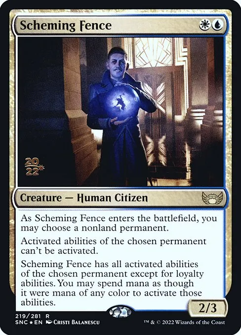 Scheming Fence · Streets of New Capenna Promos 219s/161