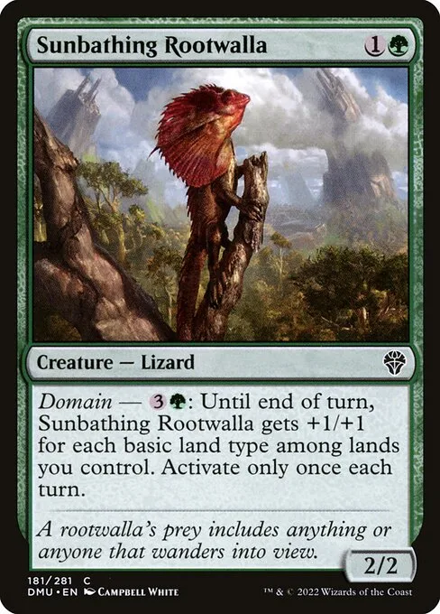 Sunbathing Rootwalla · Dominaria United 181/453