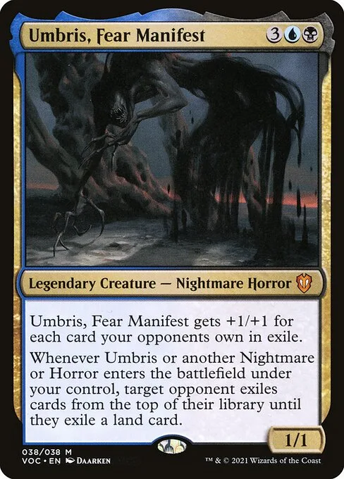 Umbris, Fear Manifest · Crimson Vow Commander 38/188