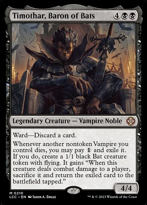 Timothar, Baron of Bats · The Lost Caverns of Ixalan Commander 210/370