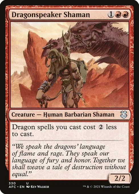 Dragonspeaker Shaman · Forgotten Realms Commander 330/331