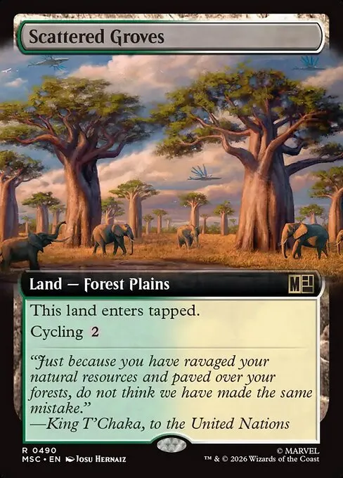 Scattered Groves · Marvel Super Heroes Commander 490/9