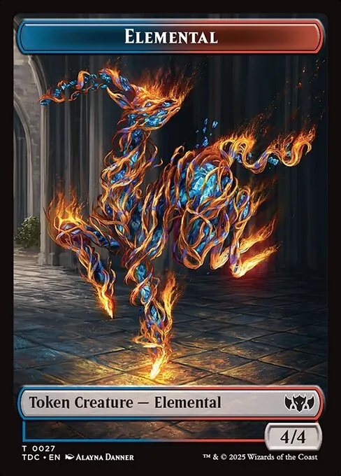 Elemental · Tarkir: Dragonstorm Commander Tokens 27/34