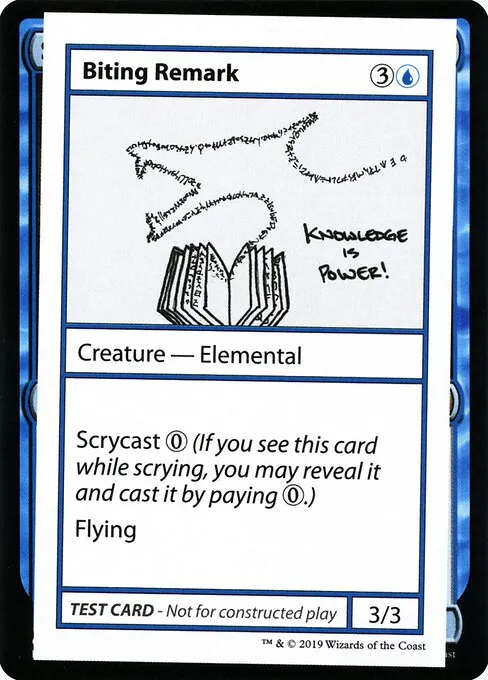 Biting Remark · Mystery Booster Playtest Cards 2021 17/121