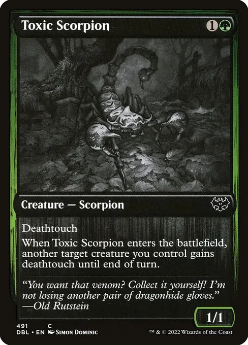 Toxic Scorpion · Innistrad: Double Feature 491/535