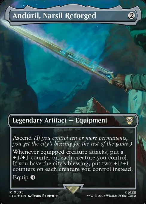 Andúril, Narsil Reforged · Tales of Middle-earth Commander 535/591