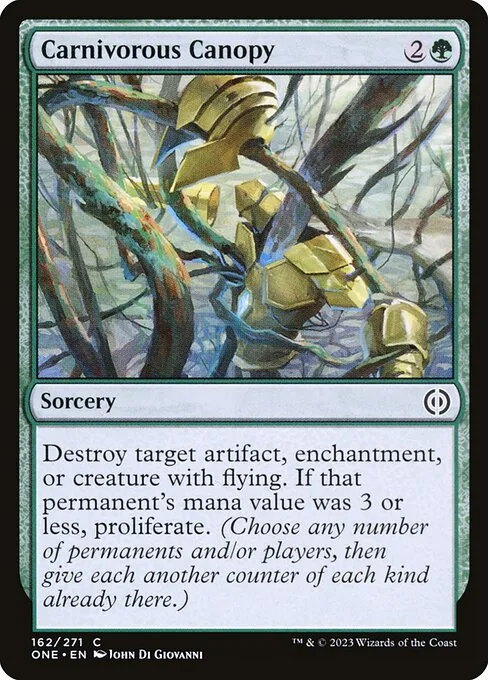 Carnivorous Canopy · Phyrexia: All Will Be One 162/479