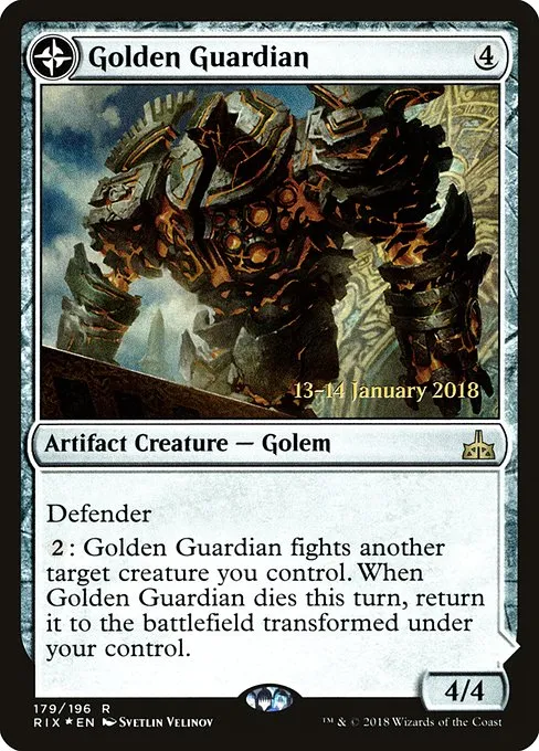Golden Guardian // Gold-Forge Garrison · Rivals of Ixalan Promos 179s/98