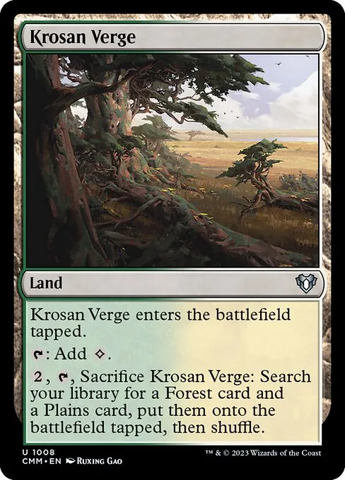 Krosan Verge · Commander Masters 1008/1067