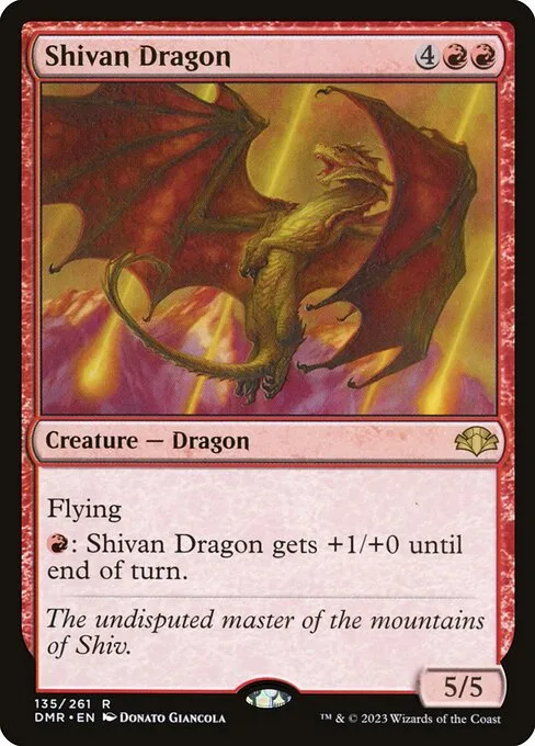 Shivan Dragon · Dominaria Remastered 135/457