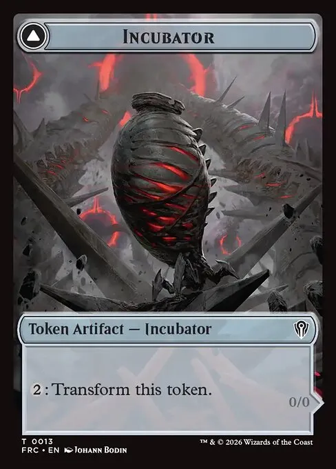 Incubator // Phyrexian · Reality Fracture Commander Tokens 13/1