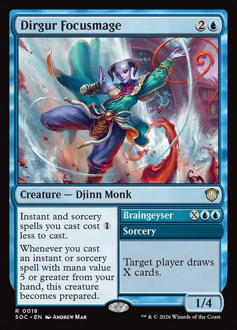 Dirgur Focusmage // Braingeyser · Secrets of Strixhaven Commander 18/426