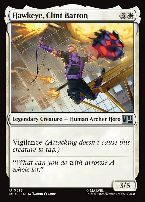 Hawkeye, Clint Barton · Marvel Super Heroes Commander 518/9