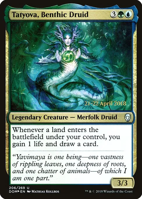 Tatyova, Benthic Druid · Dominaria Promos 206s/118