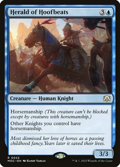 Herald of Hoofbeats · March of the Machine Commander 22/450