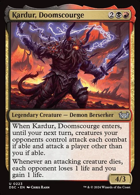 Kardur, Doomscourge · Duskmourn: House of Horror Commander 223/373